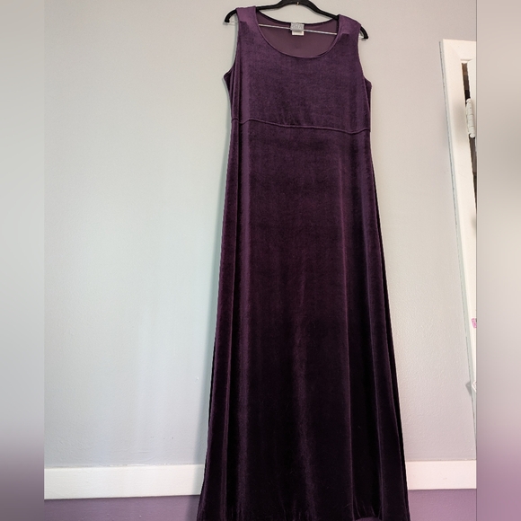 Rabbit Rabbit Rabbit Deep Purple Velvet Maxi Dress with Jacket - Picture 6 of 9